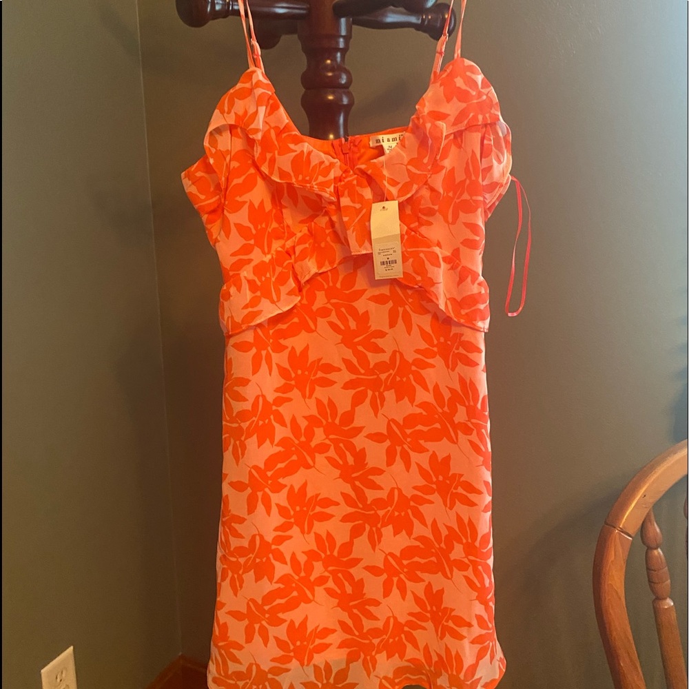 Peach- tangerine sundress
